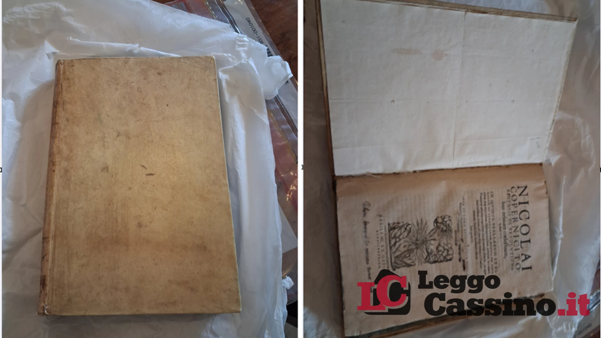 Libro del 1500 di Copernico restituito a Montecassino: era s...