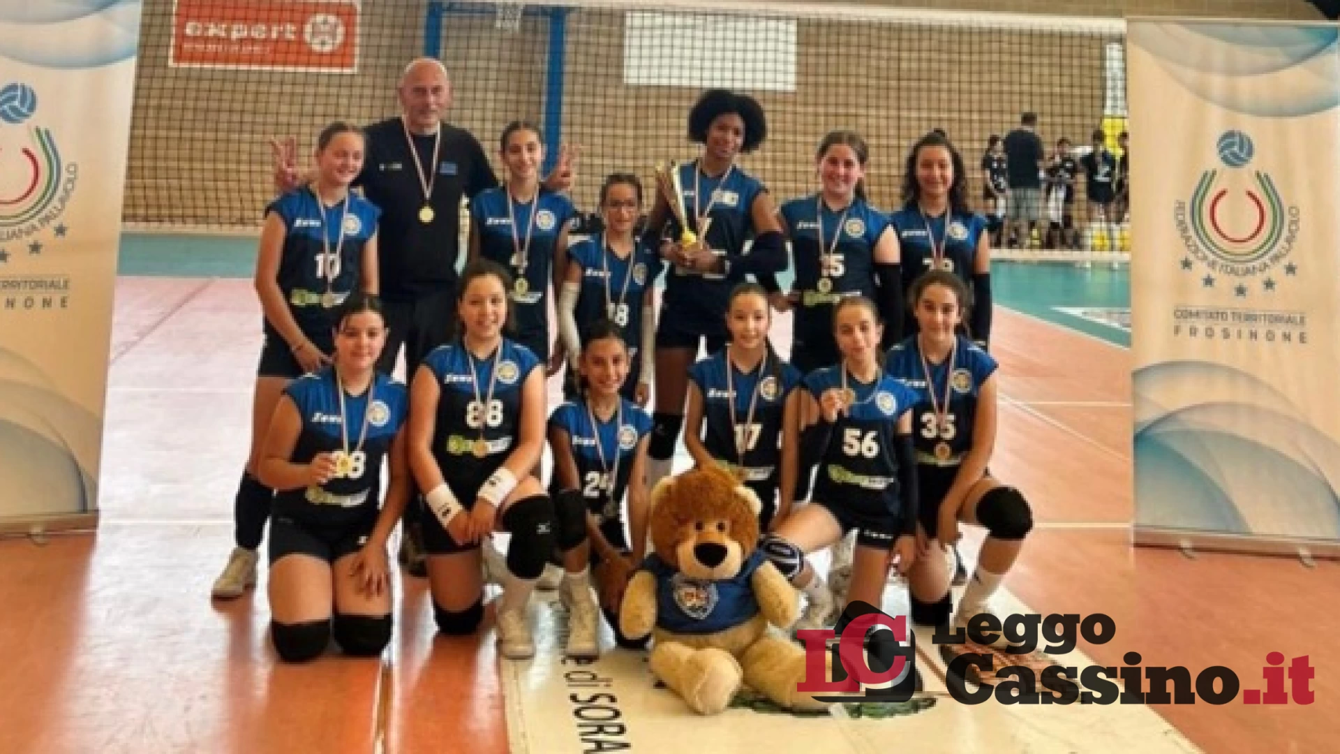 Le atlete del CUS Cassino Atina Volley Campionesse provincia...
