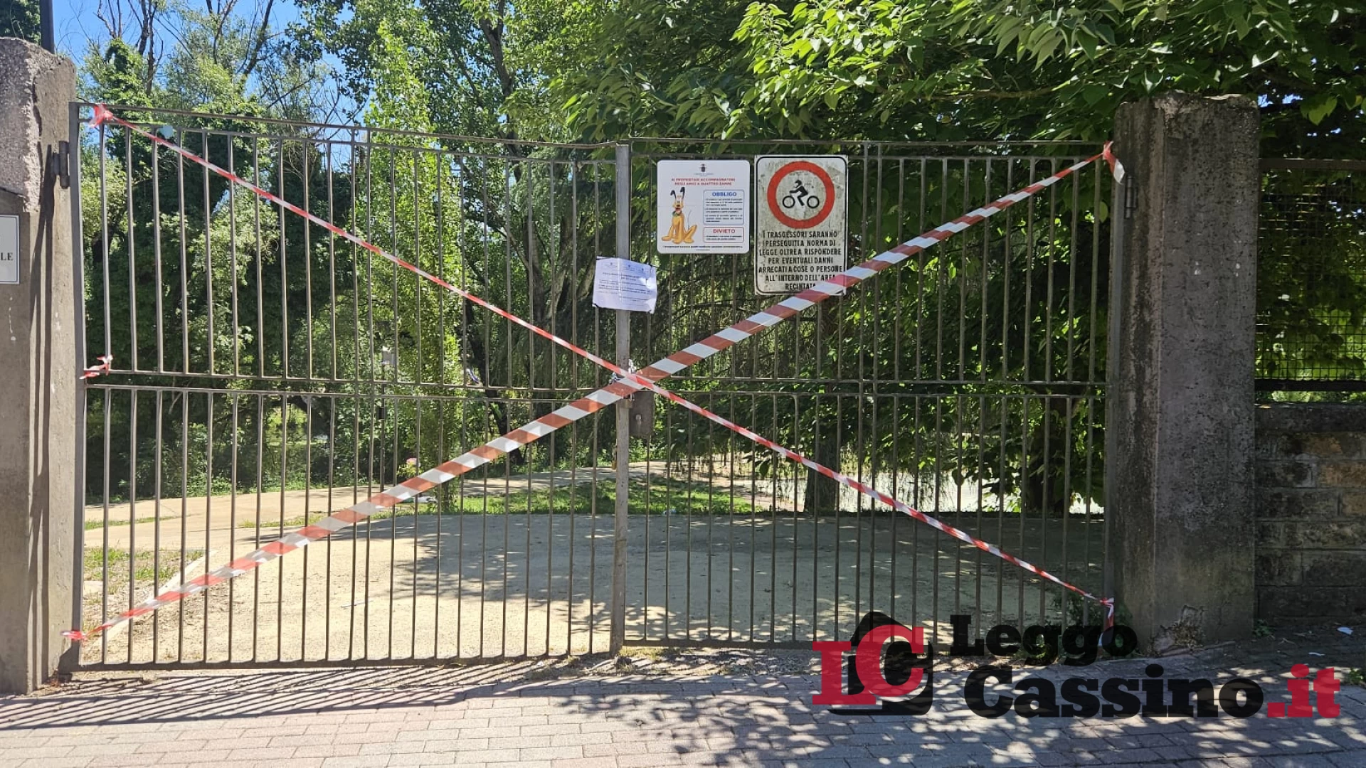 Villa Comunale blindata: ecco come è stato confezionato il g...