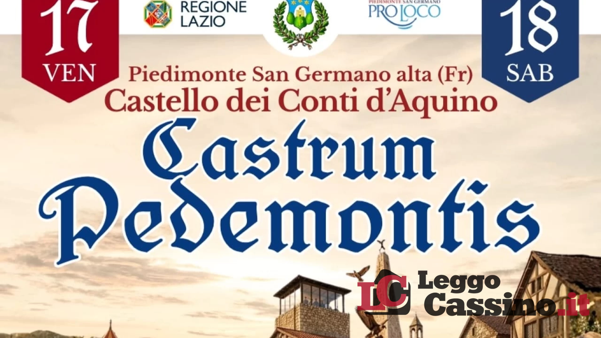 Castrum Pedemontis, al via l’edizione 2026:  due giorni tra...