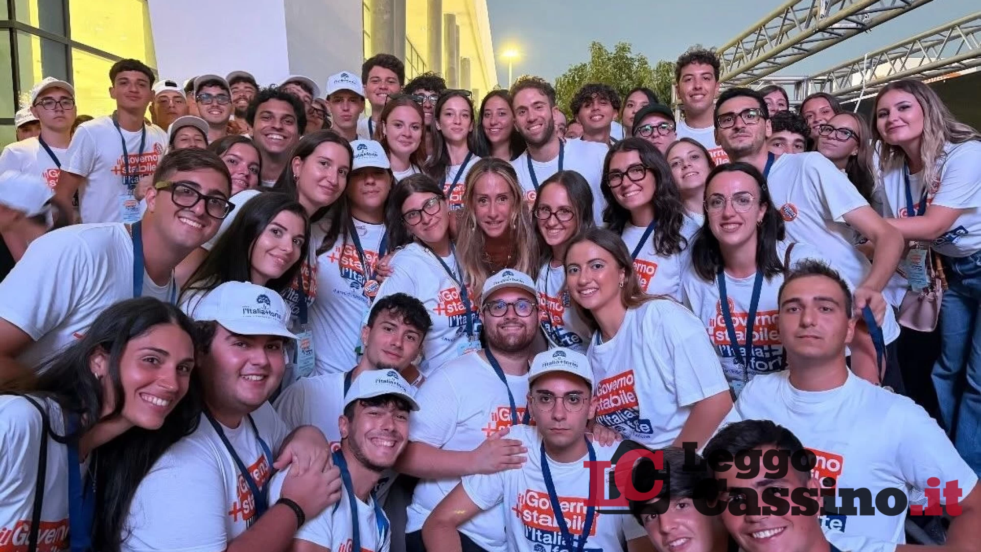 Da Cassino a Bari, Giorgia Carcione nello staff dell’evento di FdI. Trotta: "Orgogliosa di lei"