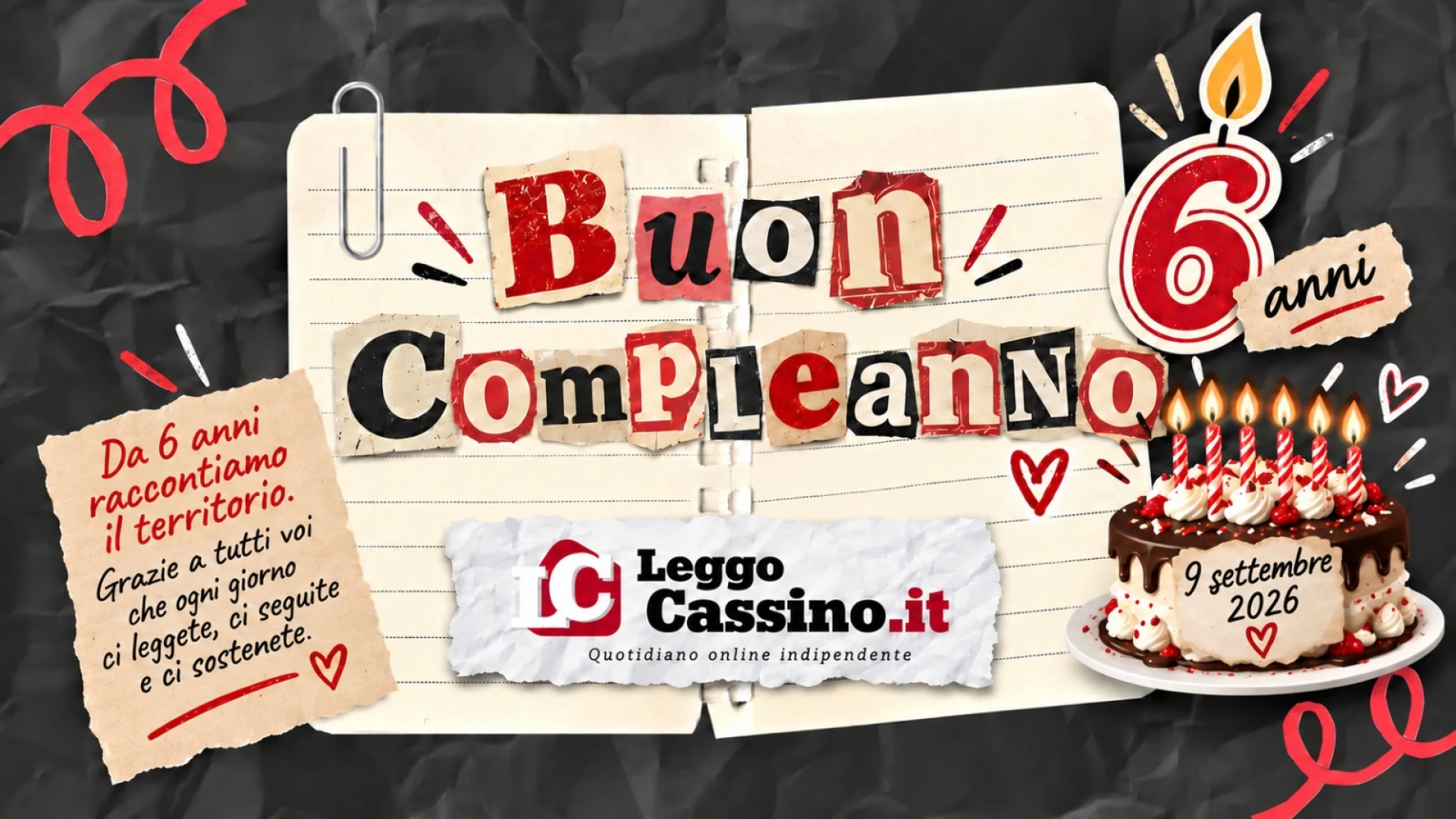 LeggoCassino compie 6 anni: crescono i numeri e la squadra, resta la stessa idea di giornalismo