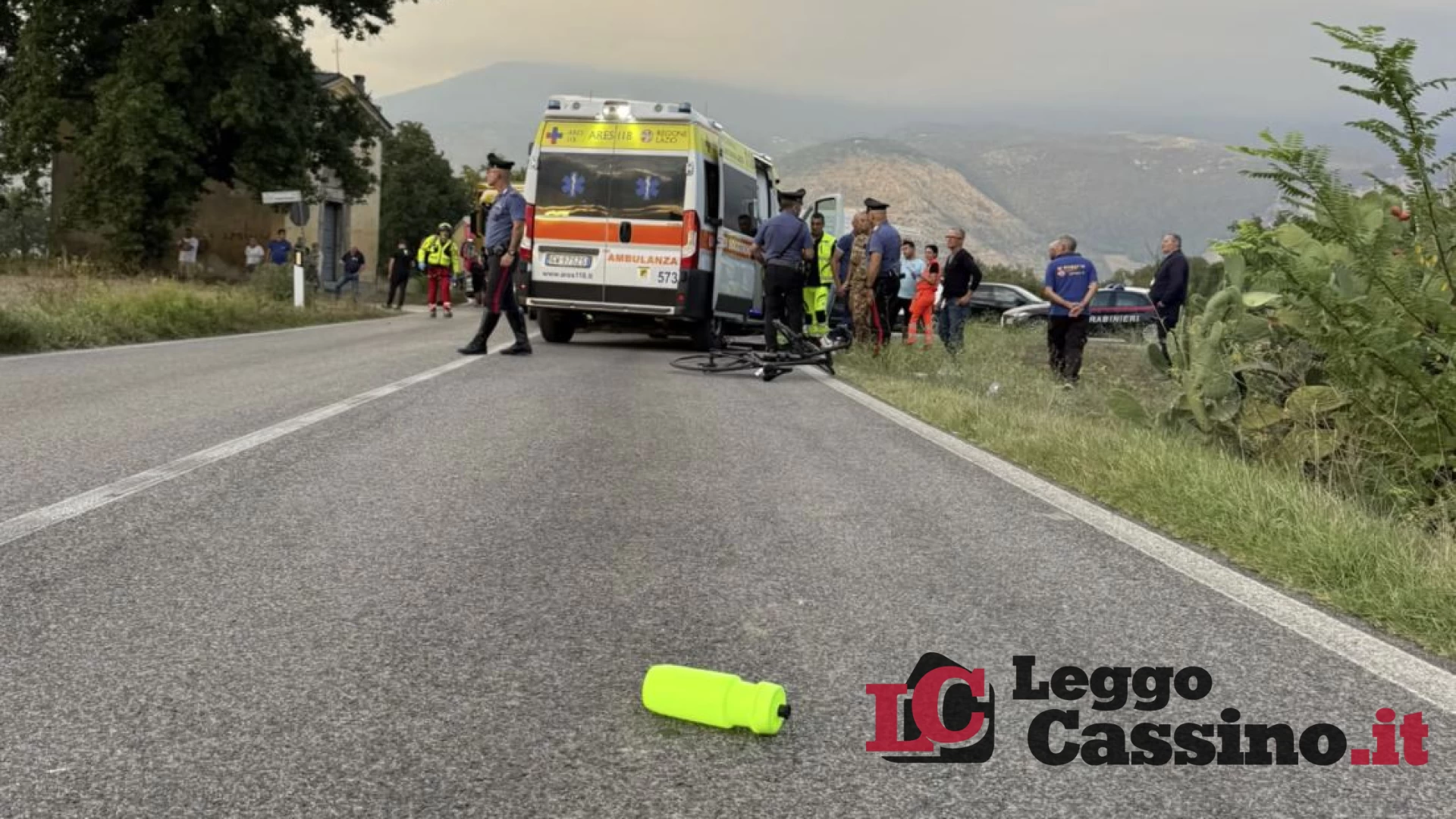 Castrocielo, 15enne investito da un camion mentre è in bici: trasferito in eliambulanza a Roma
